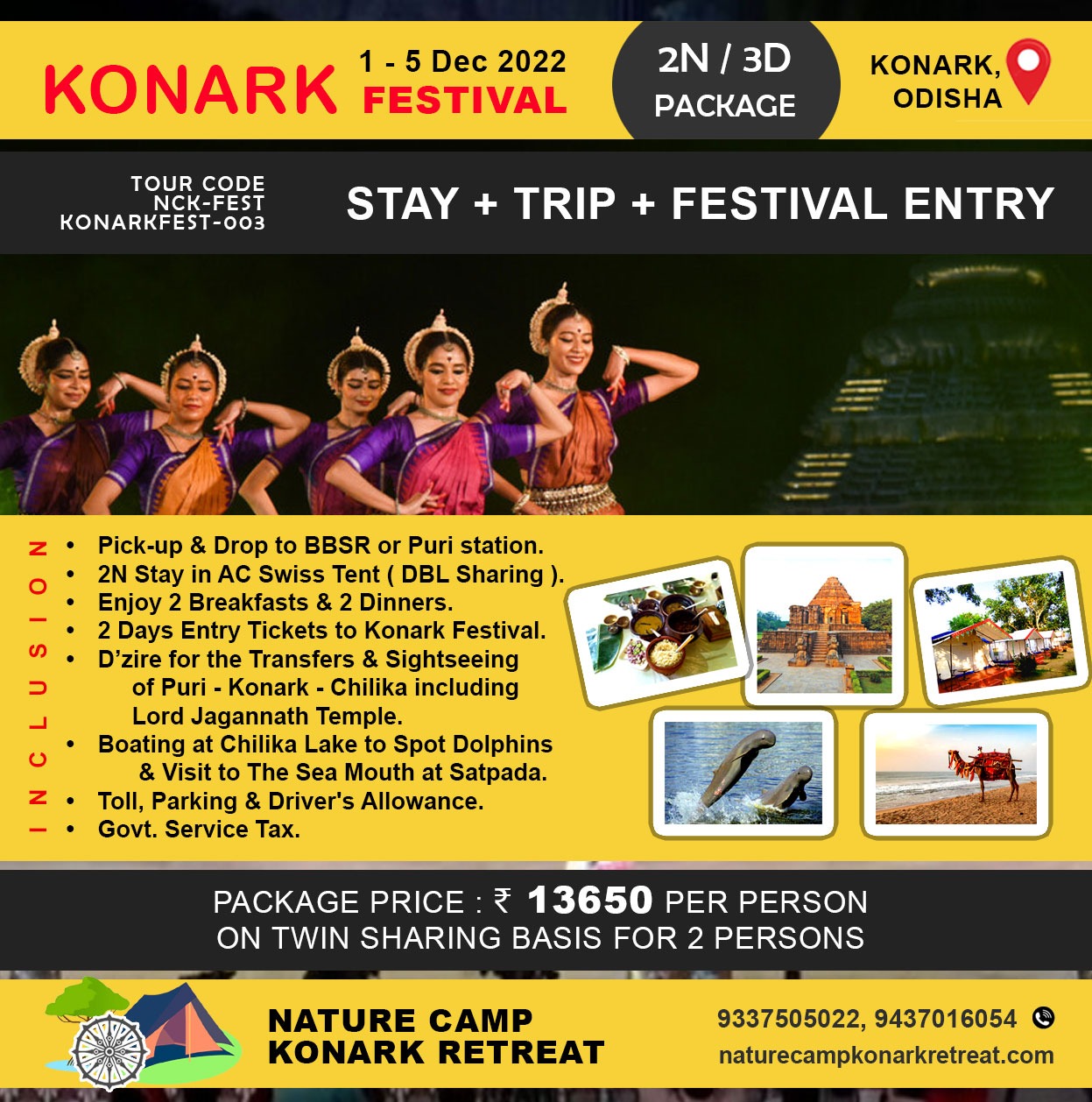 Package VALID from 1st to 5th December 2022