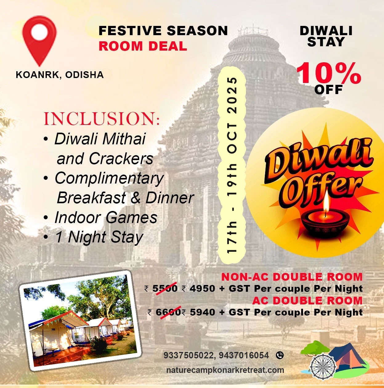 Price VALID from Fri, 17 Oct, 2025 – Sun, 19 Oct, 2025